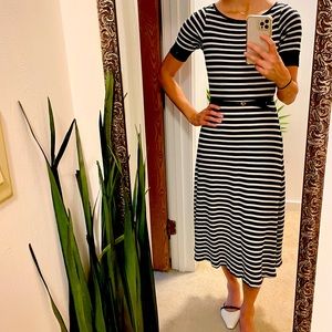 Ralph Lauren waffle knit fit and flare dress